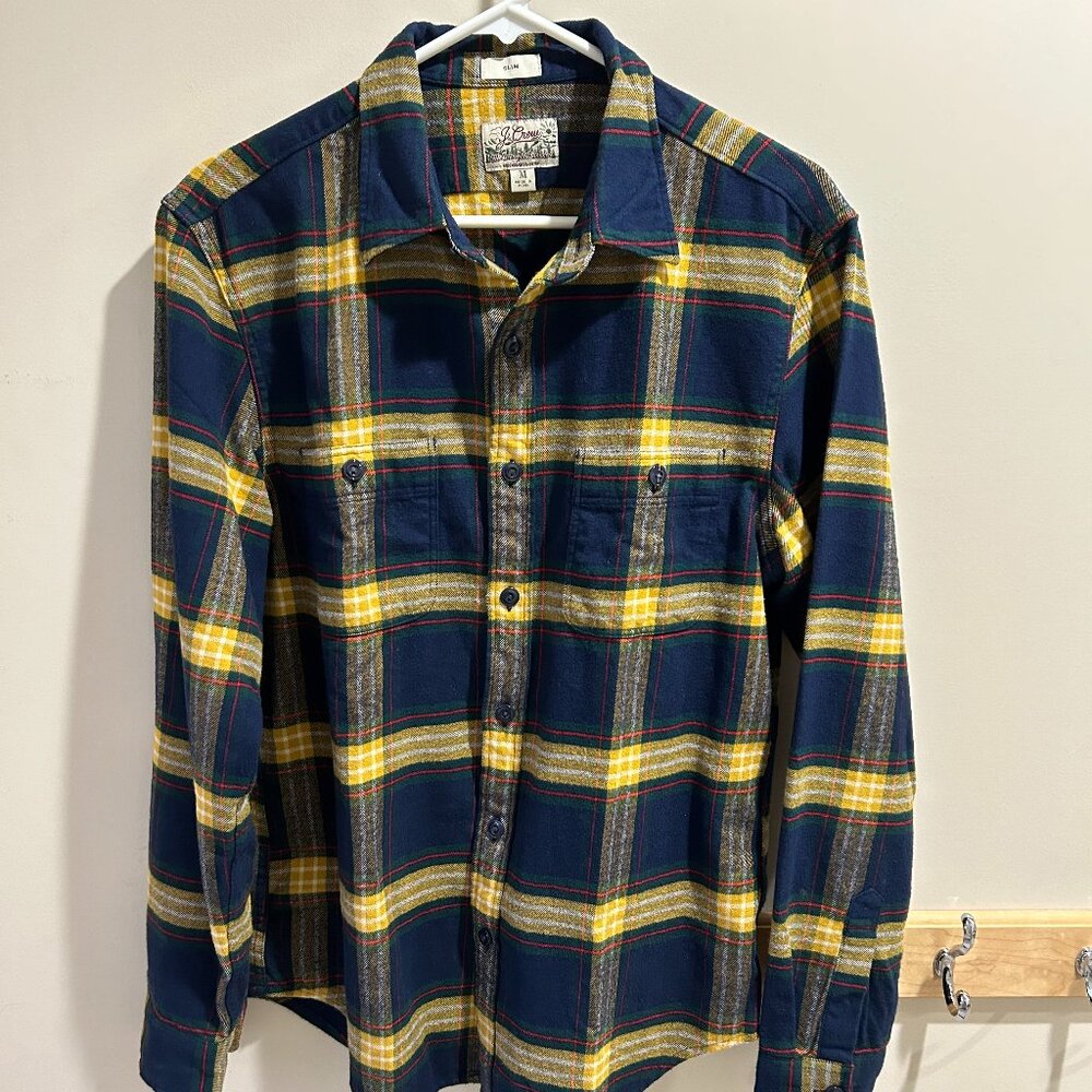 J. Crew Slim Fit Midweight Flannel Workshirt - Mint!